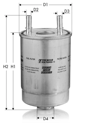 GS11271 TECNECO FILTERS Топливный фильтр (фото 2)