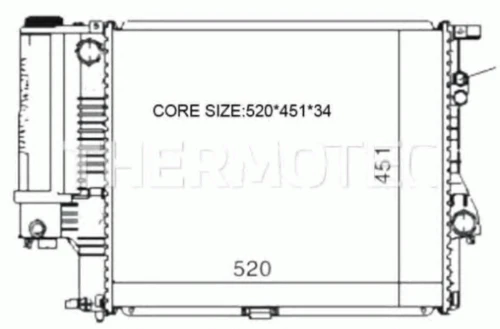 D7B005TT THERMOTEC Радиатор, охлаждение двигателя (фото 3)