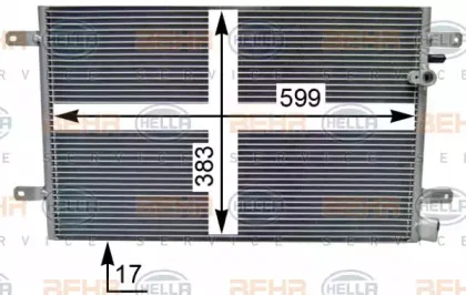 8FC 351 343-444 BEHR/HELLA/PAGID Радиатор кондиционера (фото 2)