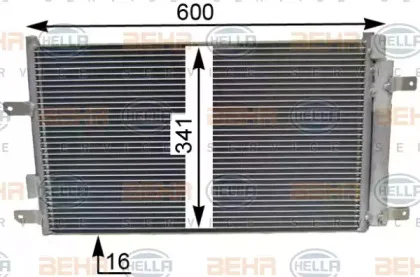 8FC 351 344-331 BEHR/HELLA/PAGID Радиатор кондиционера (фото 1)