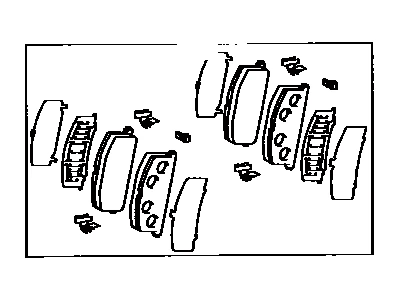 04491-35190 TOYOTA Колодки дисковые торм. перед. toyo (фото 2)