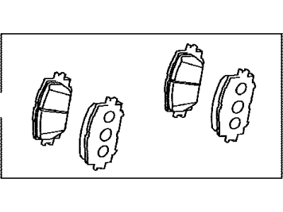 04465-42160 TOYOTA Колодки дисковые п. rav4 2.4 06> (фото 5)