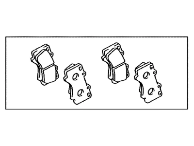 04465-35290 TOYOTA Колодки дисковые п. land cruiser j12 4.0i/3.0d 03> (фото 5)