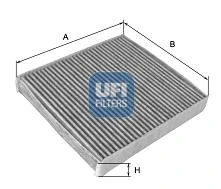54.245.00 UFI Фильтр, воздух во внутренном пространстве (фото 2)