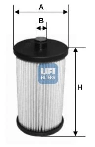 26.057.00 UFI Топливный фильтр (фото 2)
