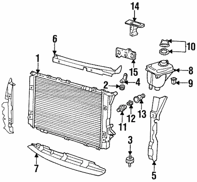 4A0121403 VAG Бачок расширительный audi 100/a6 1.6-2.5tdi 91-97 (фото 1)