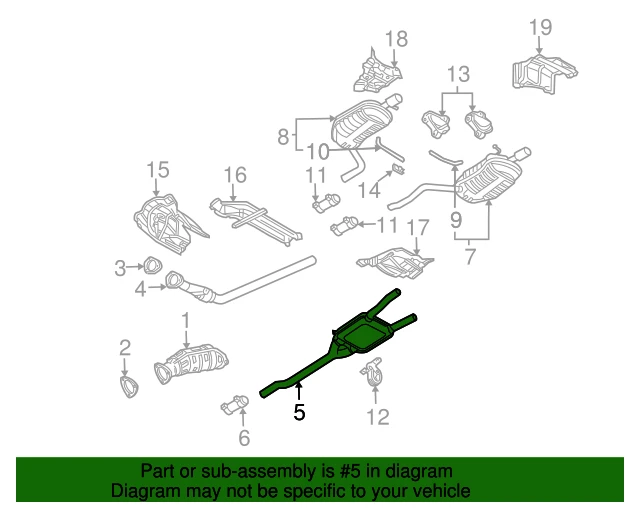 8E0253409BM VAG Глушитель средняя часть audi (фото 2)