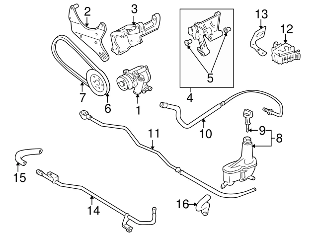 1H0422371D VAG Бачок гидроусилителя vw golf 93-97/polo classic 96-98 (фото 3)