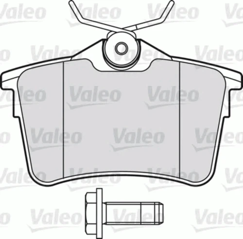 601042 VALEO Комплект тормозных колодок, дисковый тормоз (фото 3)