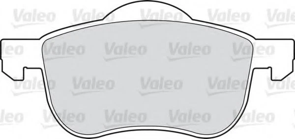 598479 VALEO Комплект тормозных колодок, дисковый тормоз (фото 3)