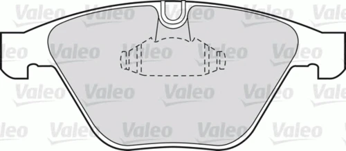 598410 VALEO Комплект тормозных колодок, дисковый тормоз (фото 3)