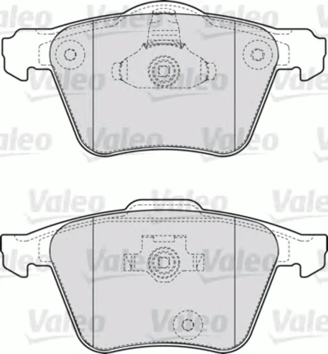 598657 VALEO Комплект тормозных колодок, дисковый тормоз (фото 3)