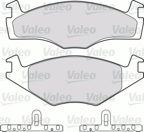 598258 VALEO Комплект тормозных колодок, дисковый тормоз (фото 3)