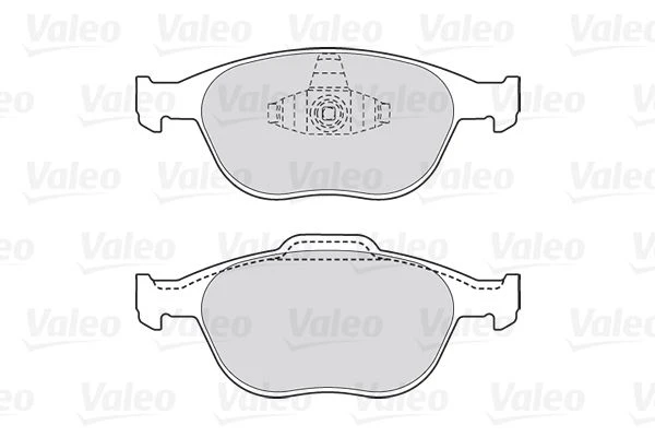 301639 VALEO Комплект тормозных колодок, дисковый тормоз (фото 3)