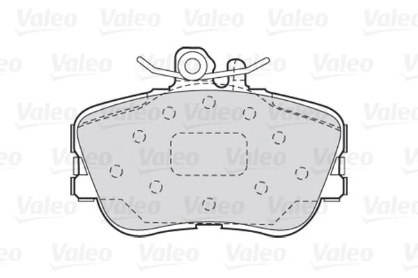 301013 VALEO Комплект тормозных колодок, дисковый тормоз (фото 3)
