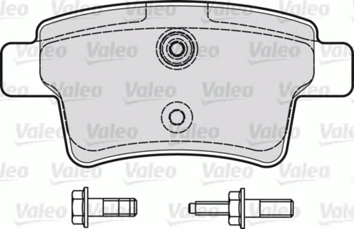 598936 VALEO Комплект тормозных колодок, дисковый тормоз (фото 3)