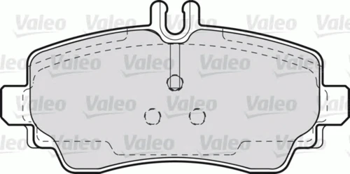 598549 VALEO Комплект тормозных колодок, дисковый тормоз (фото 3)