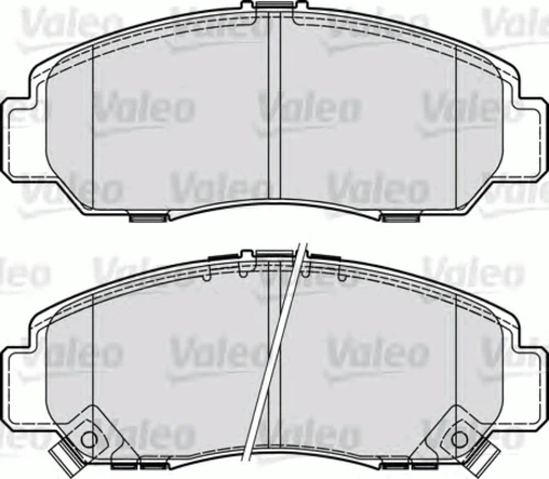 598887 VALEO Комплект тормозных колодок, дисковый тормоз (фото 3)