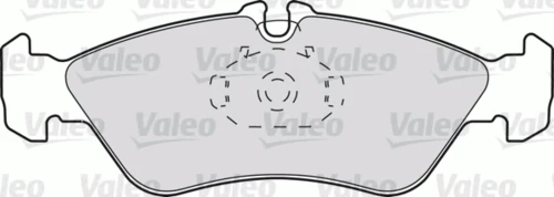 598046 VALEO Комплект тормозных колодок, дисковый тормоз (фото 3)