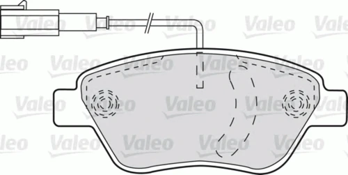 598825 VALEO Комплект тормозных колодок, дисковый тормоз (фото 3)