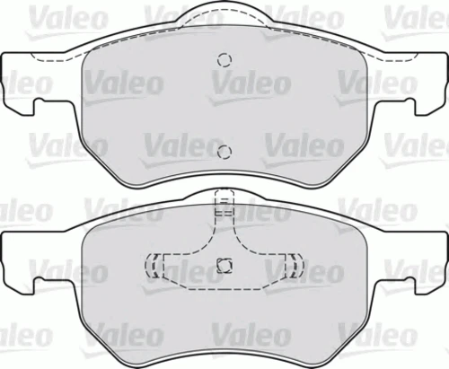 598756 VALEO Комплект тормозных колодок, дисковый тормоз (фото 3)