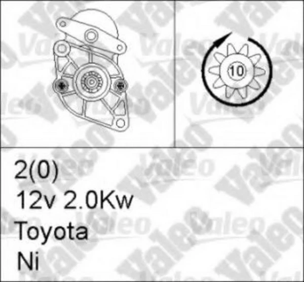 455602 VALEO Стартер (фото 1)