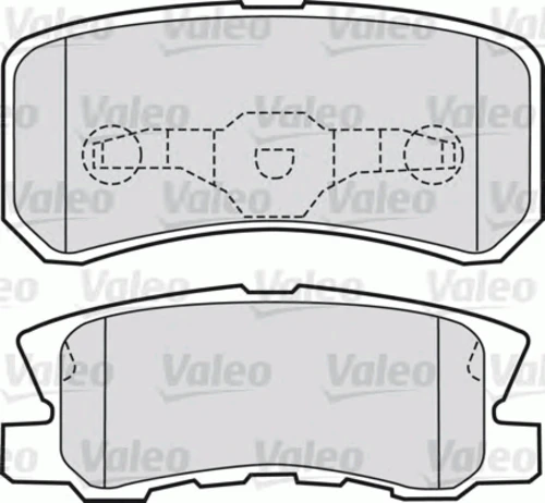 598520 VALEO Комплект тормозных колодок, дисковый тормоз (фото 3)