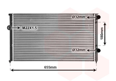 58002102 VAN WEZEL Радиатор, охлаждение двигателя (фото 2)