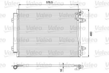 814089 VALEO Радиатор кондиционера (фото 1)