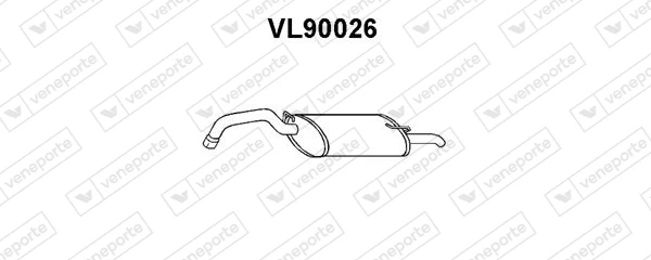 VL90026 VENEPORTE Глушитель выхлопных газов конечный (фото 2)