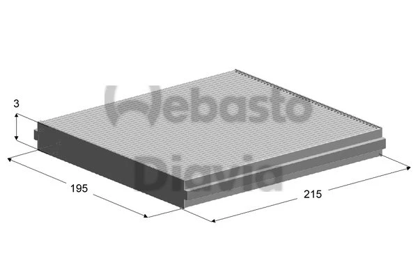 82D0325146A WEBASTO Фильтр, воздух во внутренном пространстве (фото 2)