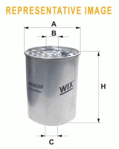 WF8018 WIX Топливный фильтр (фото 2)