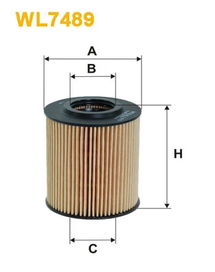 WL7489 WIX Масляный фильтр (фото 2)