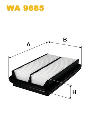 WA9685 WIX Воздушный фильтр (фото 2)