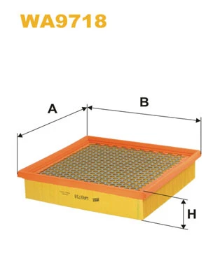 WA9718 WIX Воздушный фильтр (фото 2)