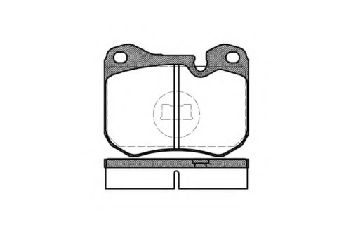 P0313.00 WOKING Комплект тормозных колодок, дисковый тормоз (фото 2)