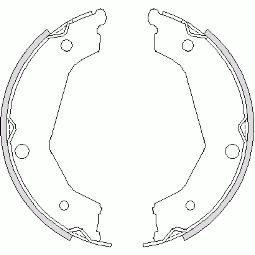 Z4732.00 WOKING Комплект тормозных колодок, стояночная тормозная система (фото 1)