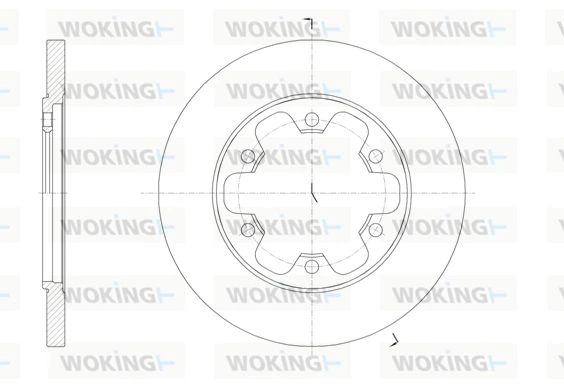 D61569.00 WOKING Тормозной диск (фото 2)