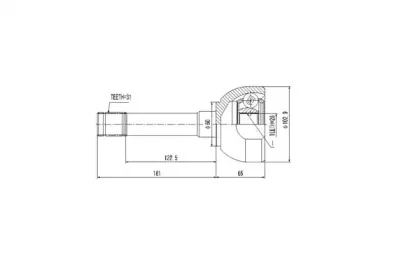 AW1510042 AYWIPARTS Шрус наружний (со стороны колеса) (фото 1)