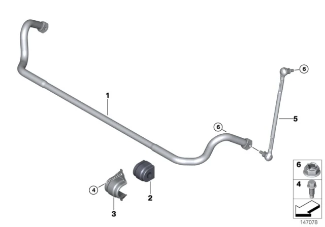 31 35 6 773 512 BMW Втулка стабилизатора переднего d26.5 e90/e91 1.8-3.5/1.8d-3.5d 05> (фото 2)