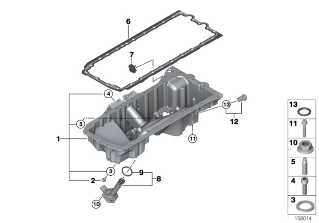 11 42 7 548 322 BMW Кольцо круглого сечения 17x3 BMW 1' E81, E82, E87, LCI, E88, 3' E90, E91, E92, E93, 5' (фото 4)