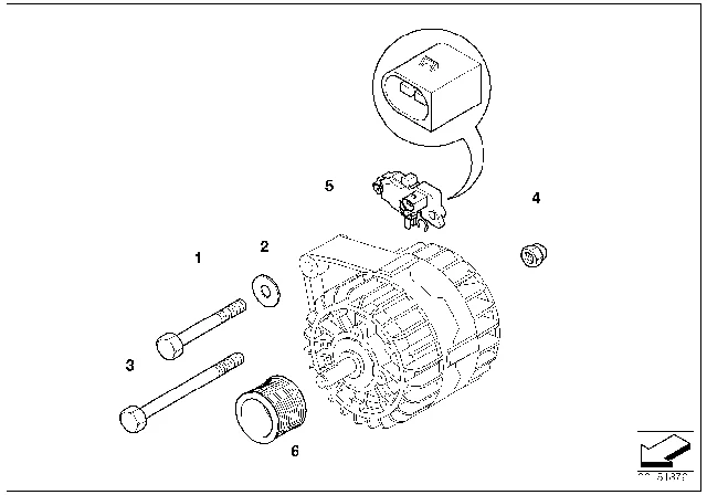 12318510092 BMW Регулятор VALEO BMW 3' E90 LCI, 5' E60, E61, 6' E63, E64, 7' E65, E66, X3 E83 (фото 2)