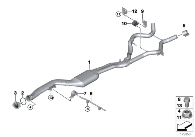 18208511880 BMW Резинометаллический шарнир BMW 1' E81, E82, E87, LCI, E88, F20, F21, F40, 2' F22, F23 (фото 2)