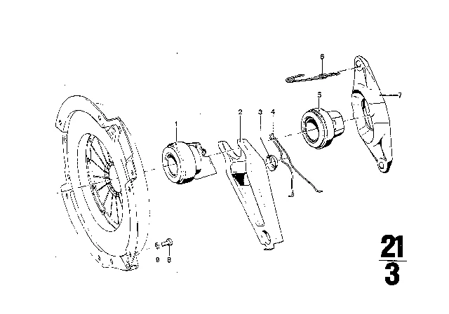 21517521471 BMW Выжимной подшипник BMW 1500-2000CS, 2.5CS-3.0CSL, 2500-3.3Li, 3' E21, E30, E36, E46, (фото 5)