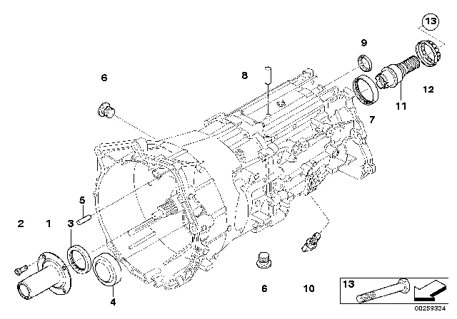 23 11 7 531 354 BMW Направляющая труба BMW 1' E81, E82, E87, LCI, E88, 3' E46, E90, E91, E92, E93, 5' E60 (фото 1)