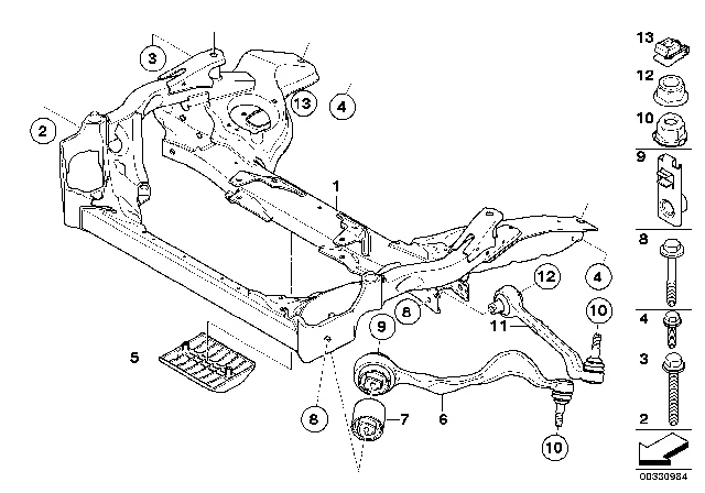 31122409599 BMW Ремонтный комплект тяги Л BMW X1 E84, Zinoro M12 (фото 2)