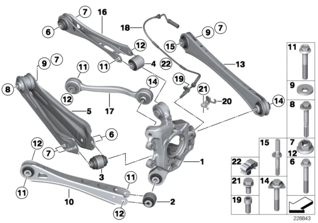 33306786993 BMW Сайлентблок рычага заднего BMW X3 F25 all 10> (фото 2)