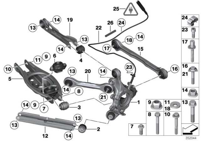 33326765534 BMW Резинометаллический шарнир BMW X1 E84, Zinoro M12 (фото 2)