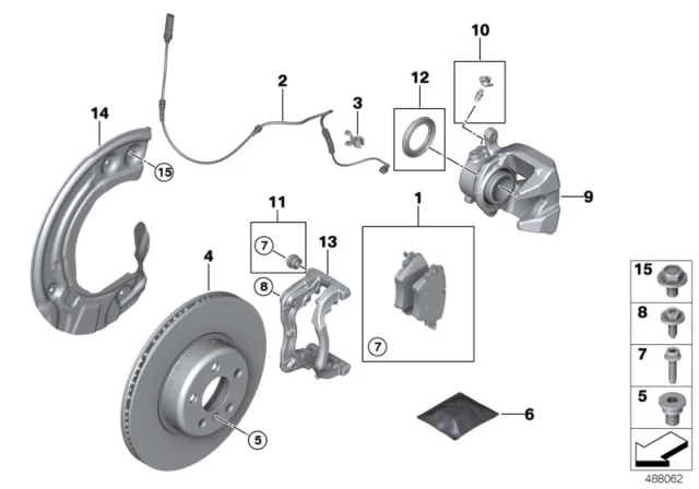 34106884492 BMW Тормозные колодки дисковые BMW 34 10 6 884 492 (фото 2)