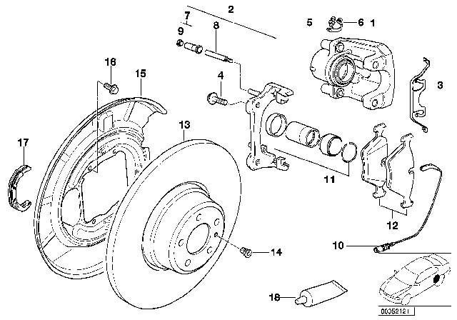 34211162774 BMW Защитный кожух П BMW 5' E39 (фото 2)